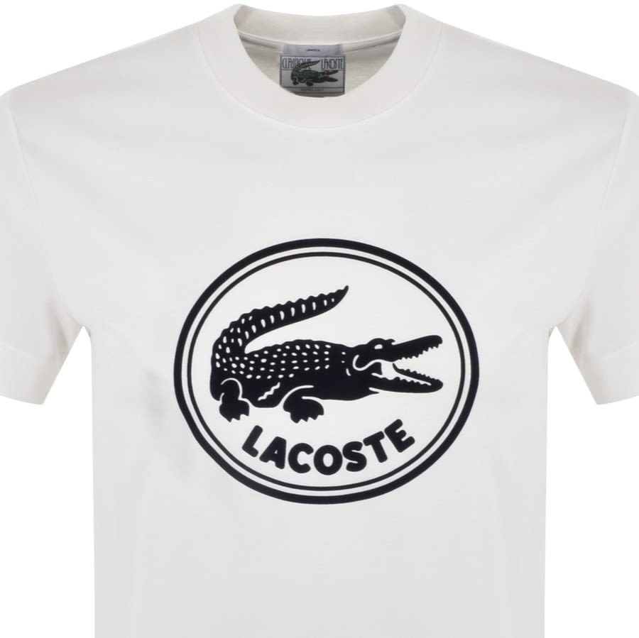 Alternative Image for ProductLacoste Live Flocked Logo T Shirt White2