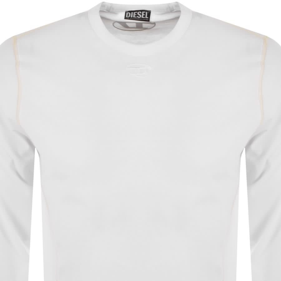 Alternative Image for ProductDiesel Long Sleeve T Shirt White2