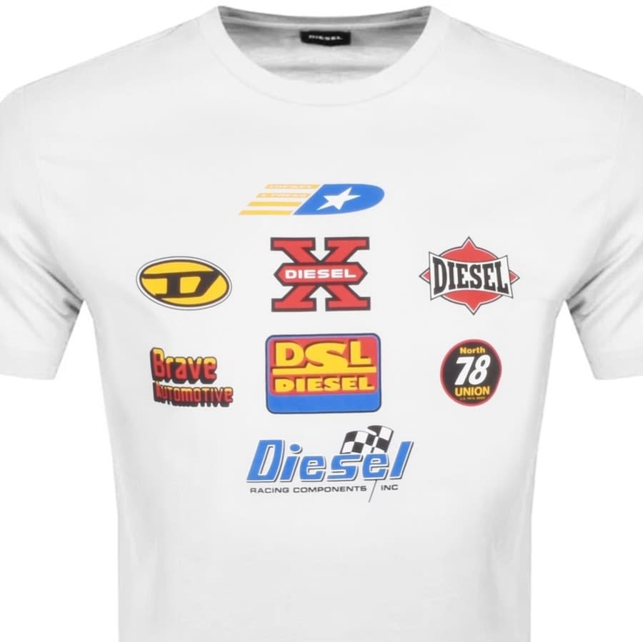 Alternative Image for ProductDiesel T Just Logo T Shirt White2
