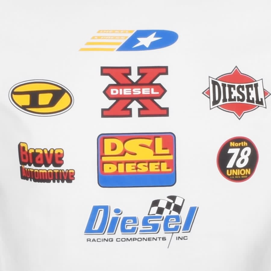Alternative Image for ProductDiesel T Just Logo T Shirt White3
