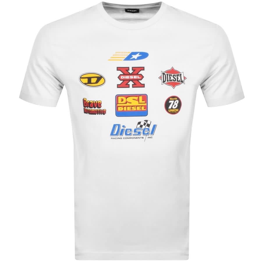 Alternative Image for ProductDiesel T Just Logo T Shirt White1