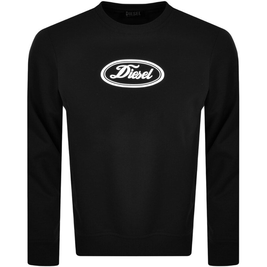 Alternative Image for ProductDiesel Girk Logo Sweatshirt Black1