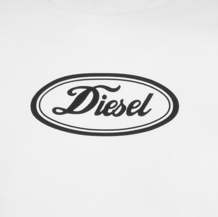 Alternative Image for ProductDiesel Girk Logo Sweatshirt White3