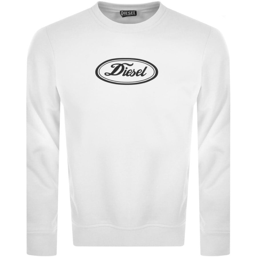 Alternative Image for ProductDiesel Girk Logo Sweatshirt White1