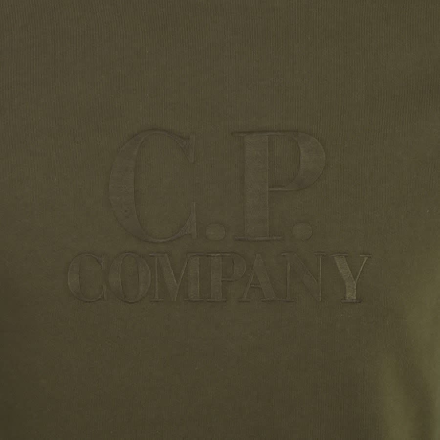Alternative Image for ProductCP Company Logo Crew Neck Sweatshirt Khaki3
