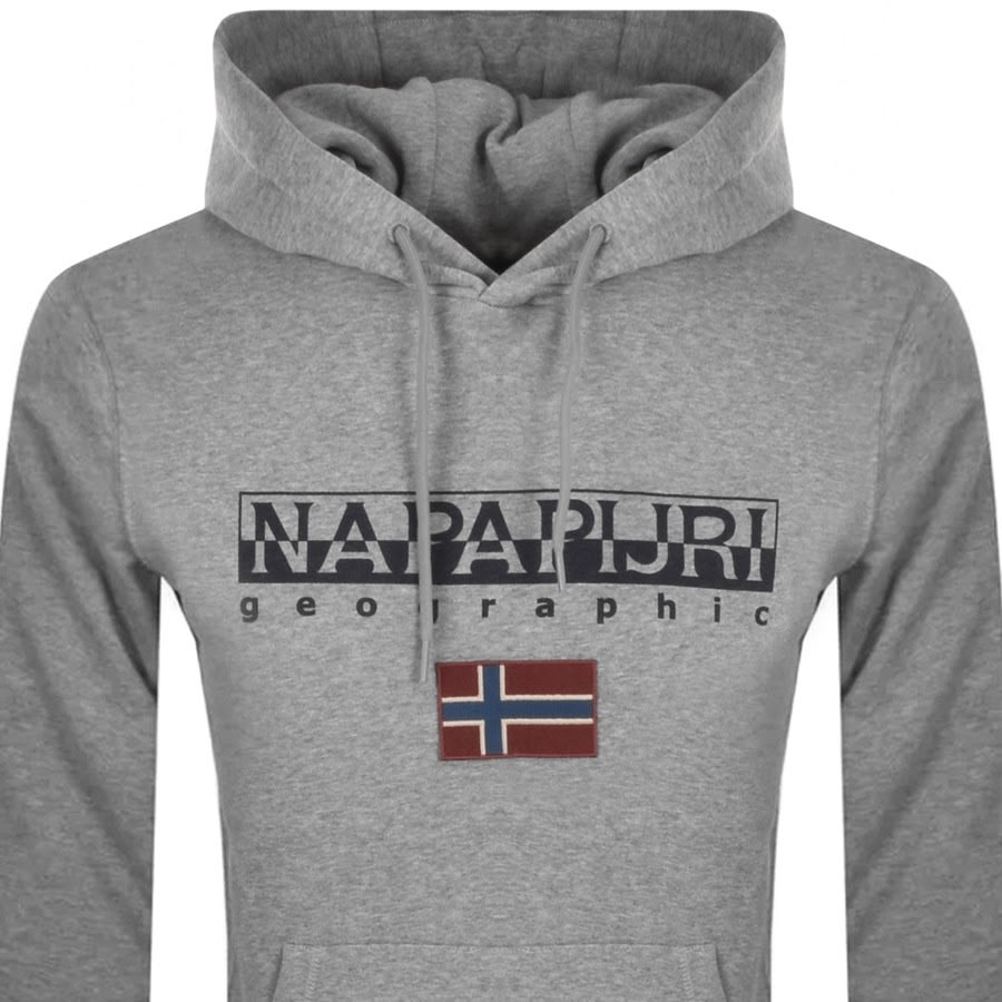 Alternative Image for ProductNapapijri Ayas Flag Logo Hoodie Grey2