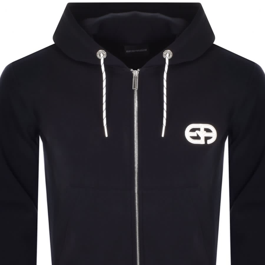 Alternative Image for ProductEmporio Armani Full Zip Hoodie Navy2