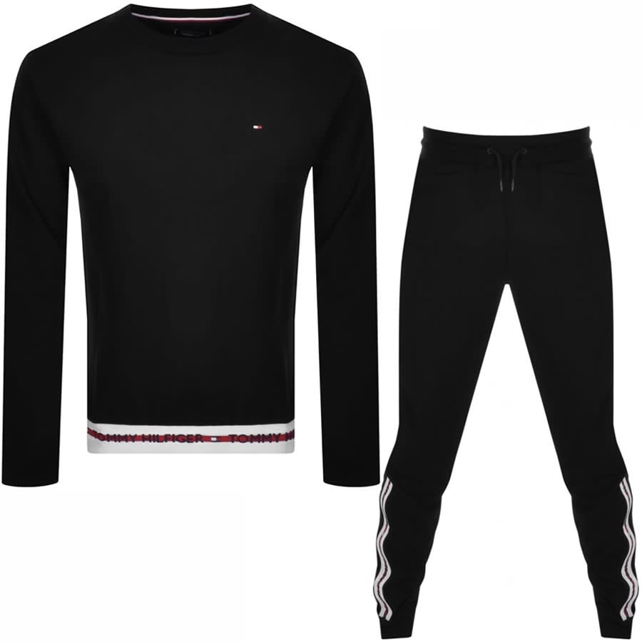 black tommy tracksuit