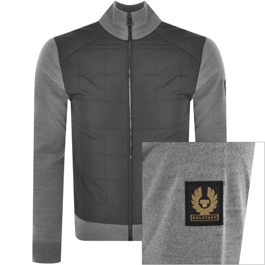 Alternative Image for ProductBelstaff Kelby Full Zip Knit Cardigan Grey1