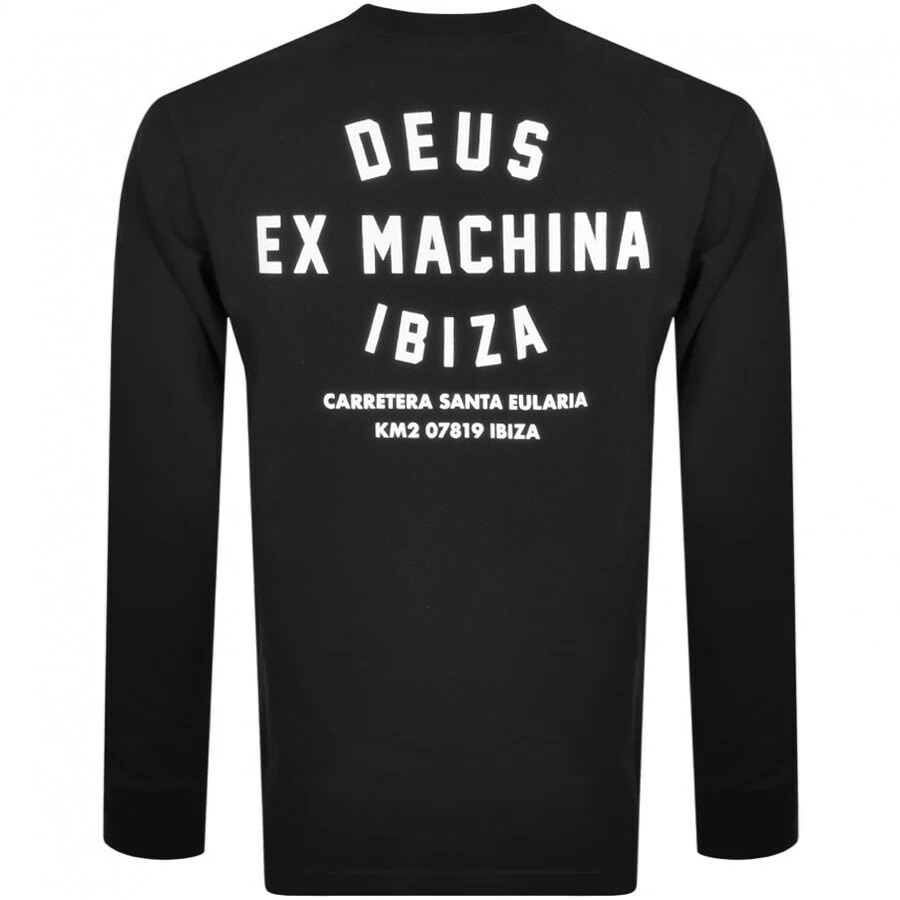 Alternative Image for ProductDeus Ex Machina Crew Neck Ibiza Sweatshirt Black2