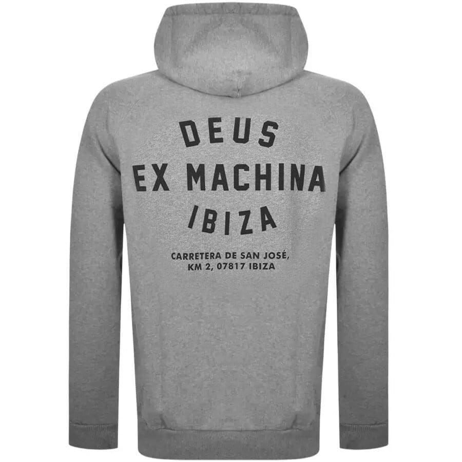 Alternative Image for ProductDeus Ex Machina Ibiza Logo Hoodie Grey2