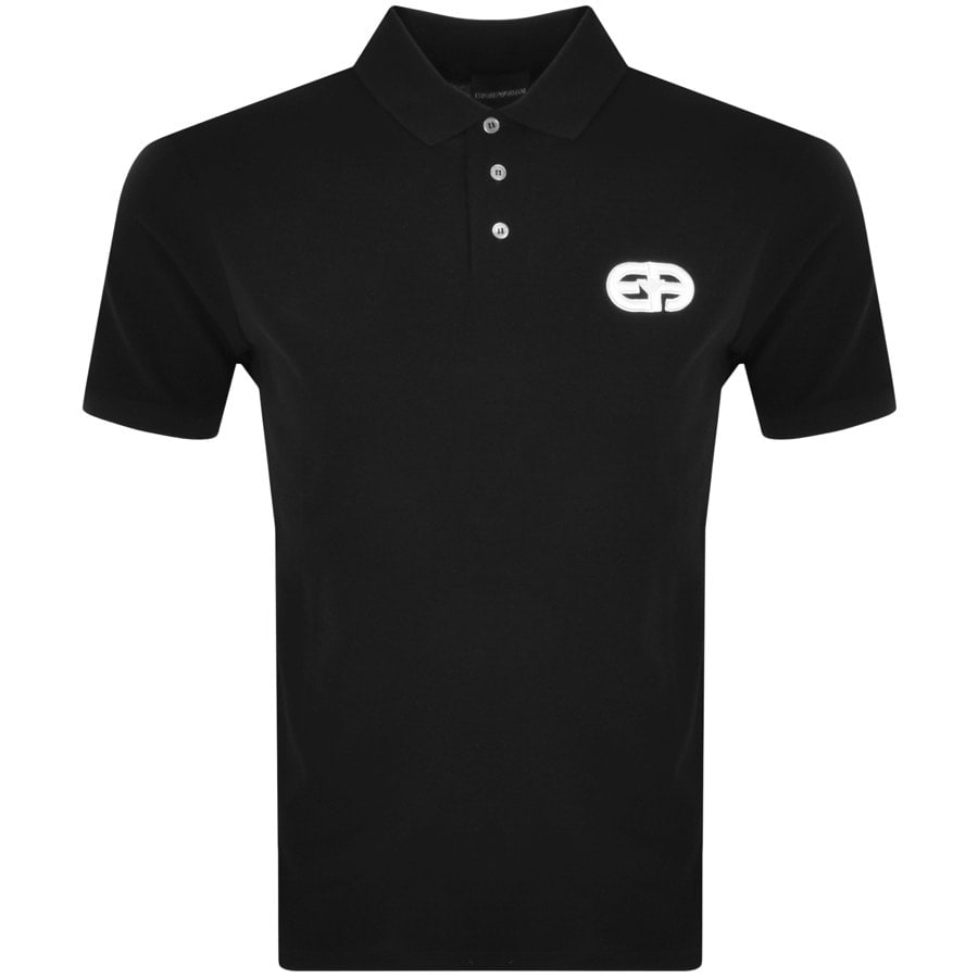 Alternative Image for ProductEmporio Armani Short Sleeved Polo T Shirt Black1