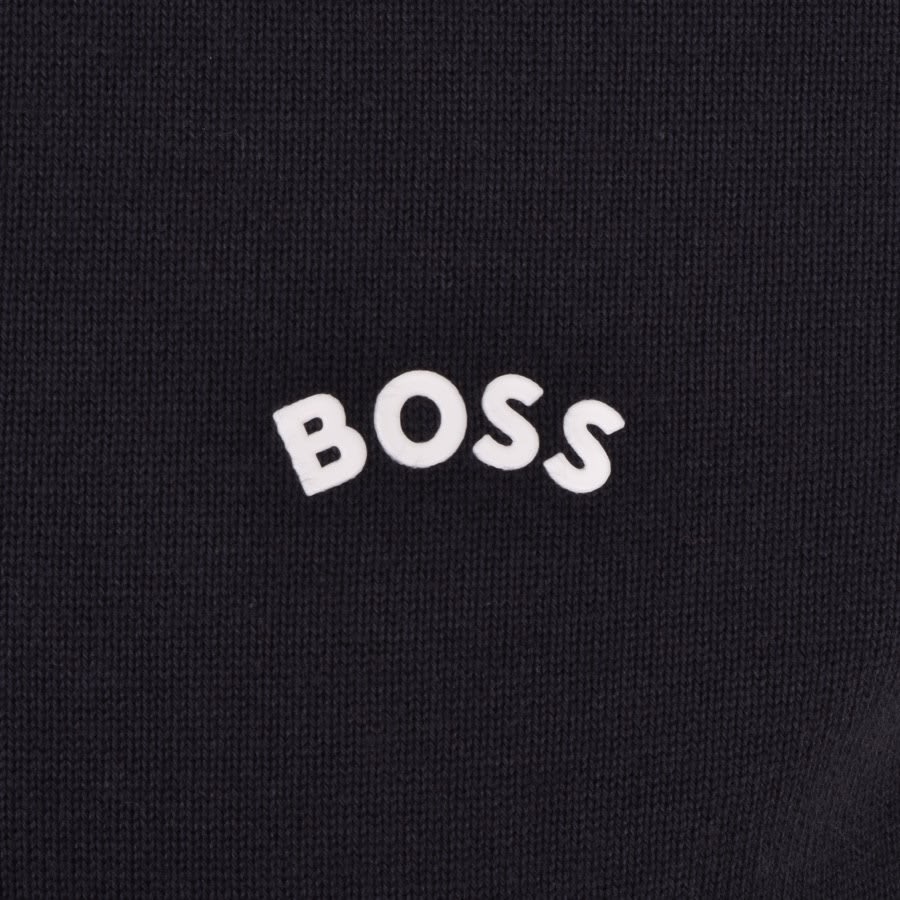 Alternative Image for ProductBOSS Zitom Half Zip Knitted Jumper Navy3