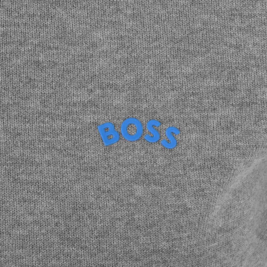 Alternative Image for ProductBOSS Zitom Half Zip Knitted Jumper Grey3