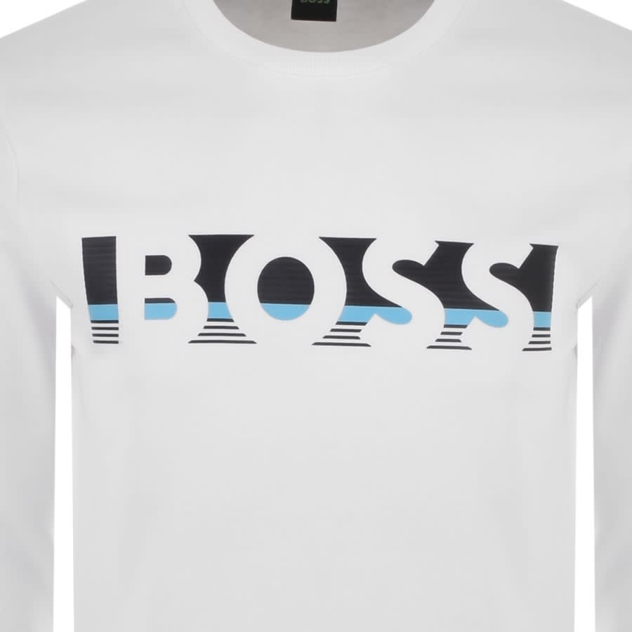 Alternative Image for ProductBOSS Salbo 1 Crew Neck Sweatshirt White3