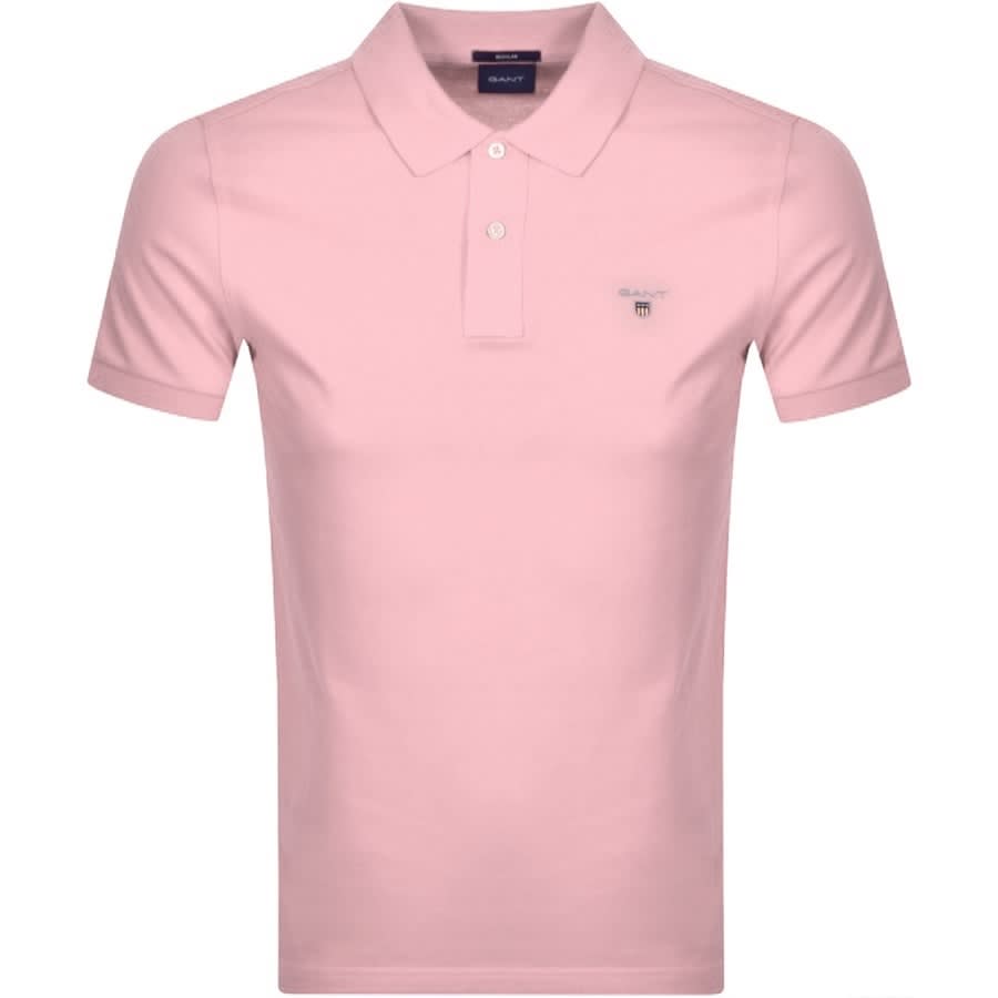 Alternative Image for ProductGant Oxford Pique Rugger Polo T Shirt Pink1
