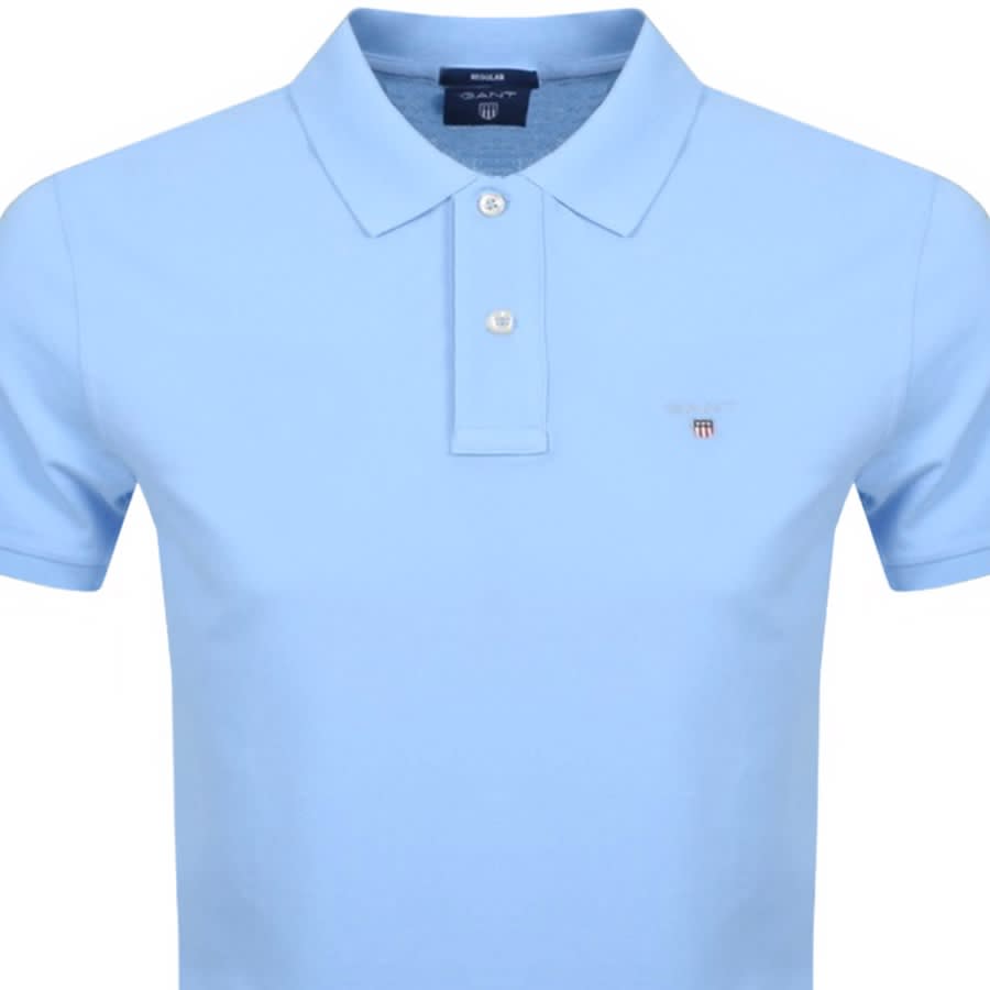 Alternative Image for ProductGant Oxford Pique Rugger Polo T Shirt Blue2