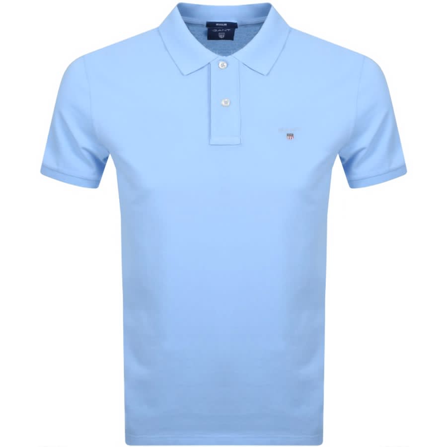 Alternative Image for ProductGant Oxford Pique Rugger Polo T Shirt Blue1