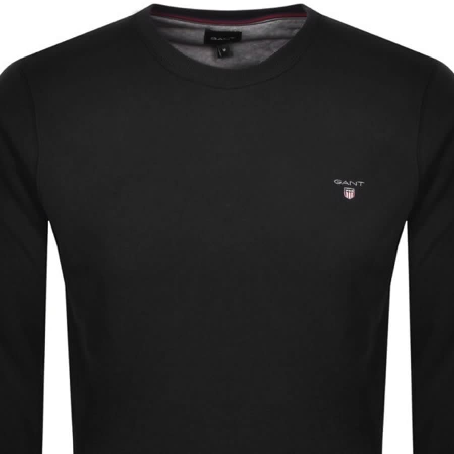 Alternative Image for ProductGant Crew Neck Logo Sweatshirt Black2