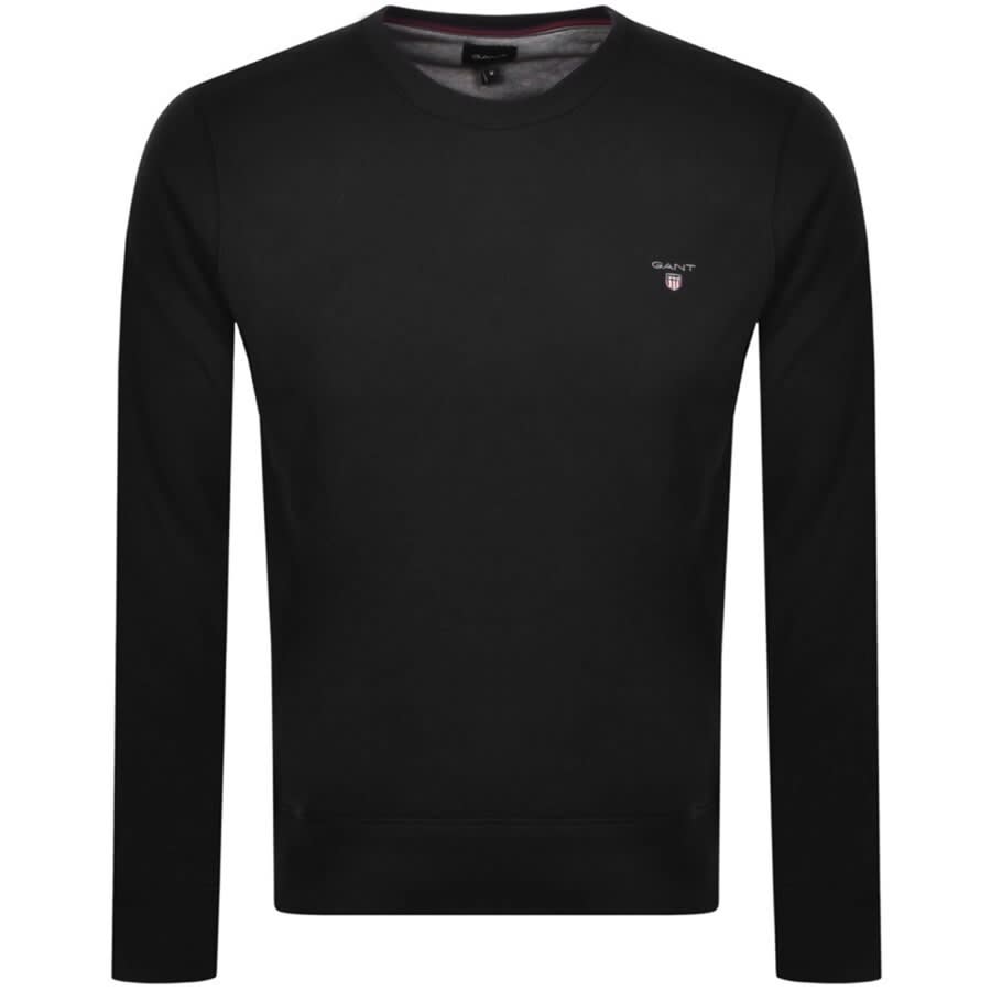 Alternative Image for ProductGant Crew Neck Logo Sweatshirt Black1
