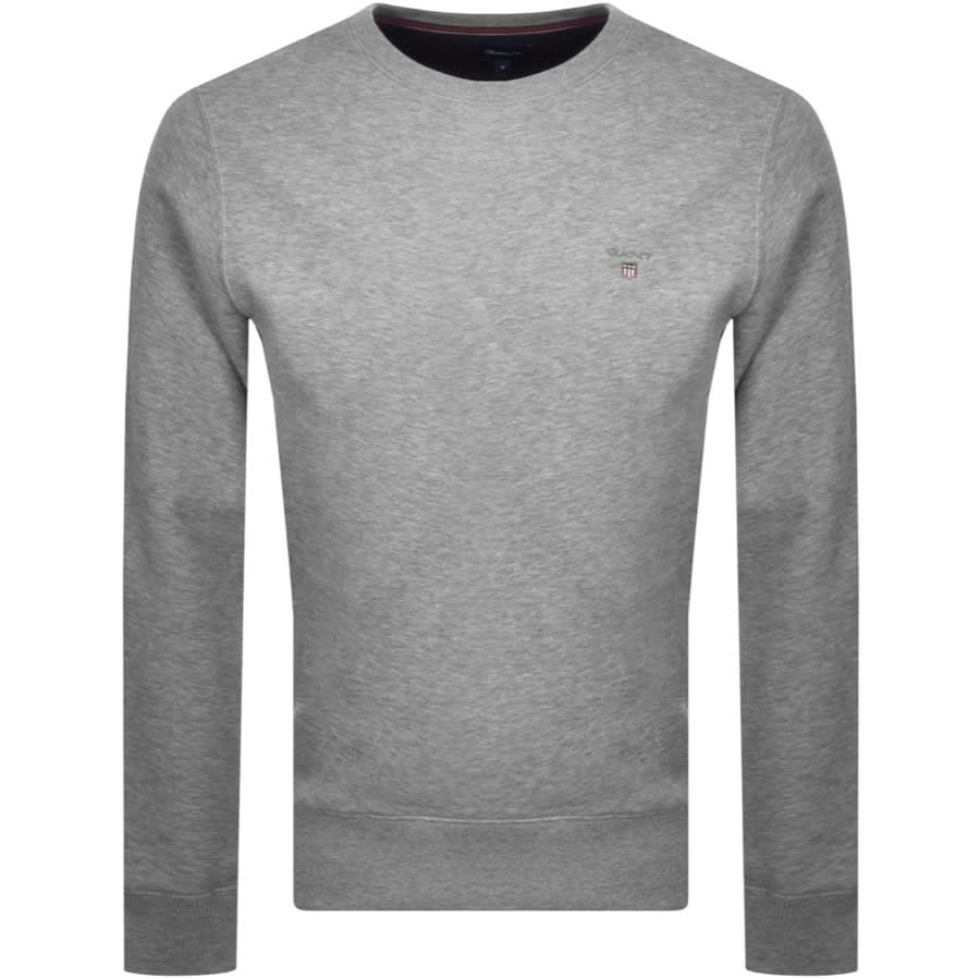 Alternative Image for ProductGant Crew Neck Logo Sweatshirt Grey1