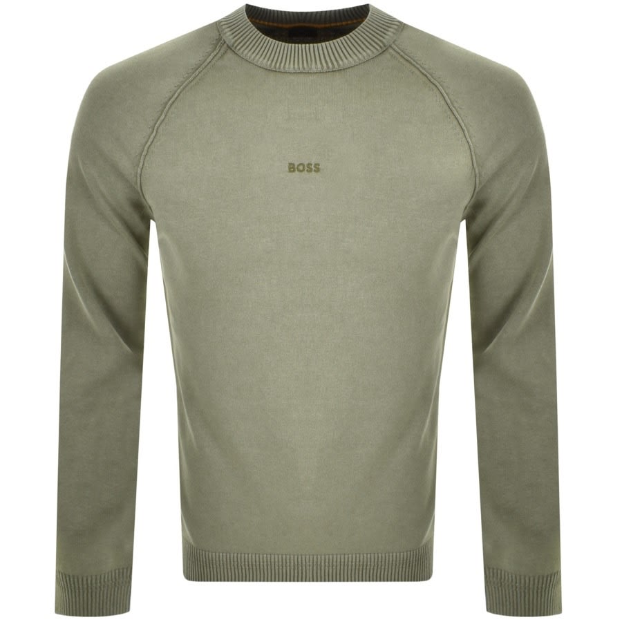 Alternative Image for ProductBOSS Konser Knit Jumper Khaki1