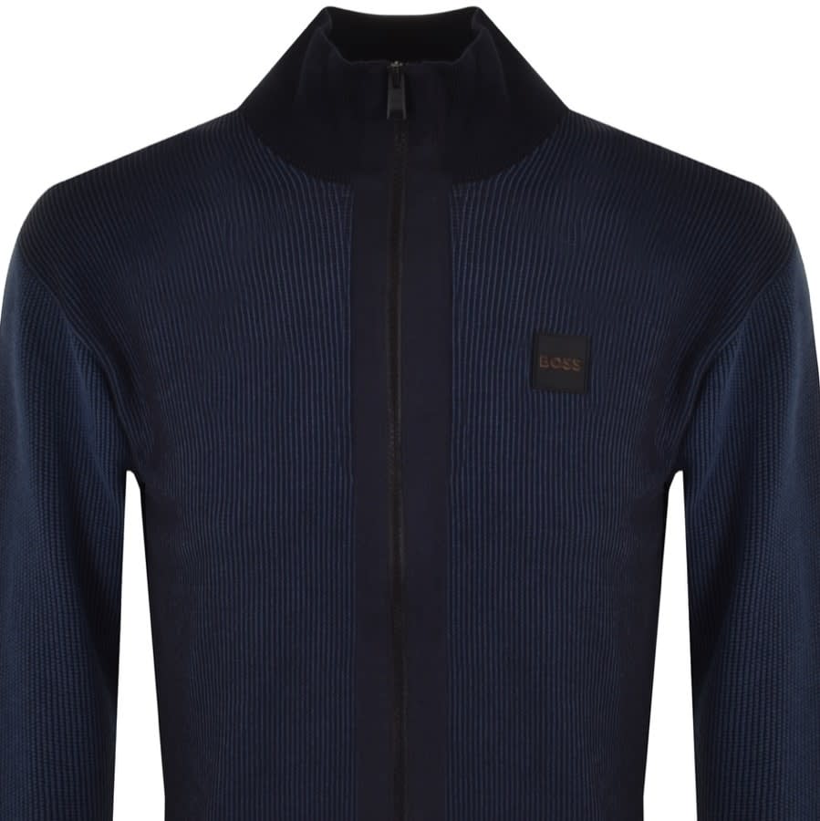 Alternative Image for ProductBOSS Artedo Full Zip Knit Jumper Navy2