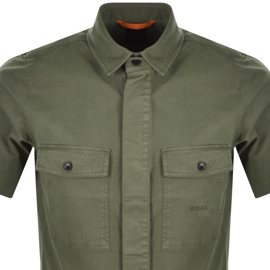 Alternative Image for ProductBOSS Lockino Short Sleeved Shirt Khaki2