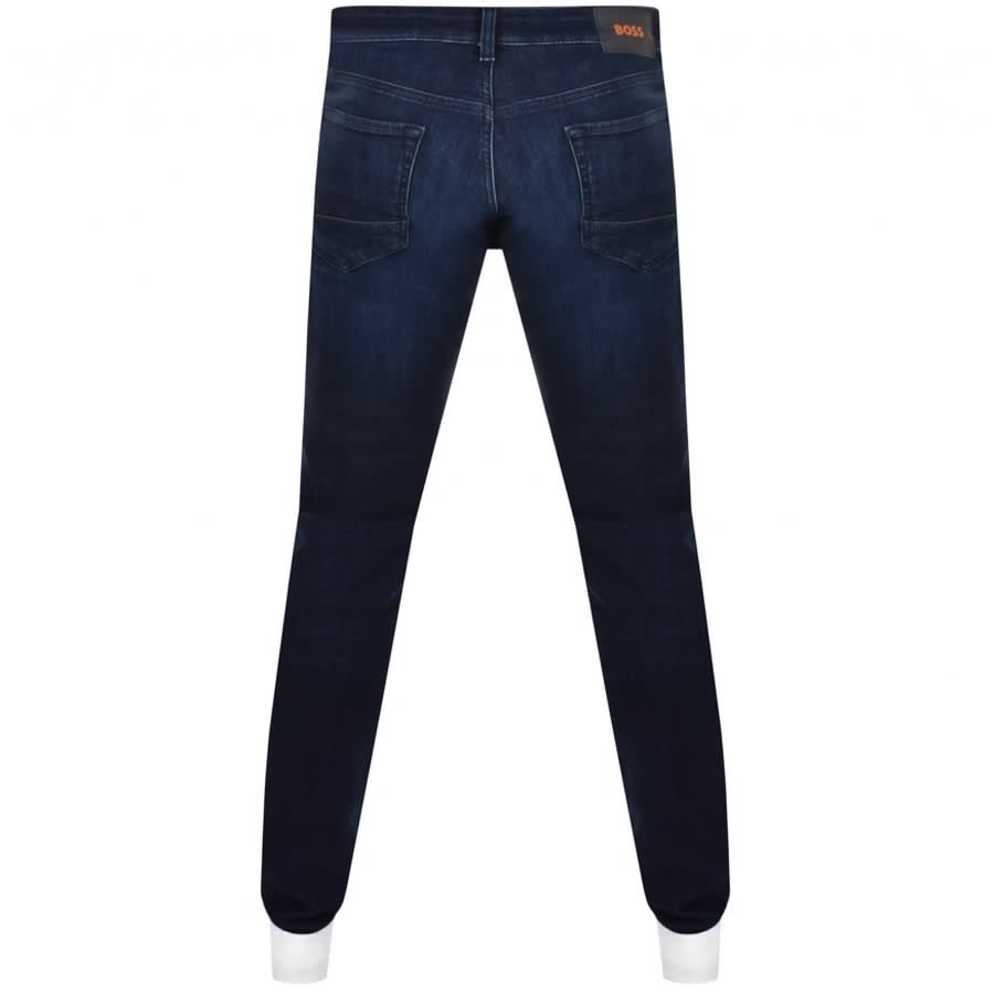 Alternative Image for ProductBOSS Maine Regular Fit Dark Wash Jeans Blue2