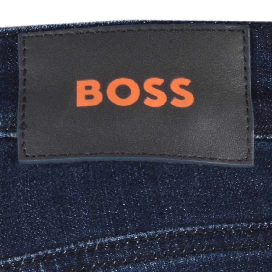 Alternative Image for ProductBOSS Maine Regular Fit Dark Wash Jeans Blue3