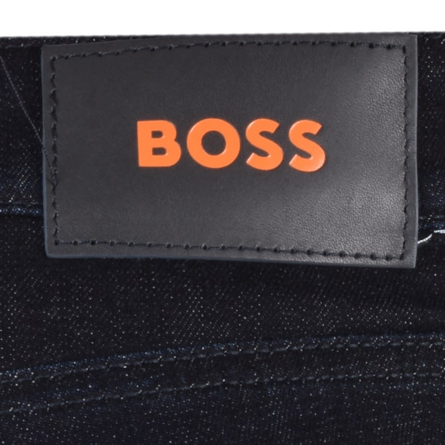 Alternative Image for ProductBOSS Maine Regular Fit Dark Wash Jeans Blue3