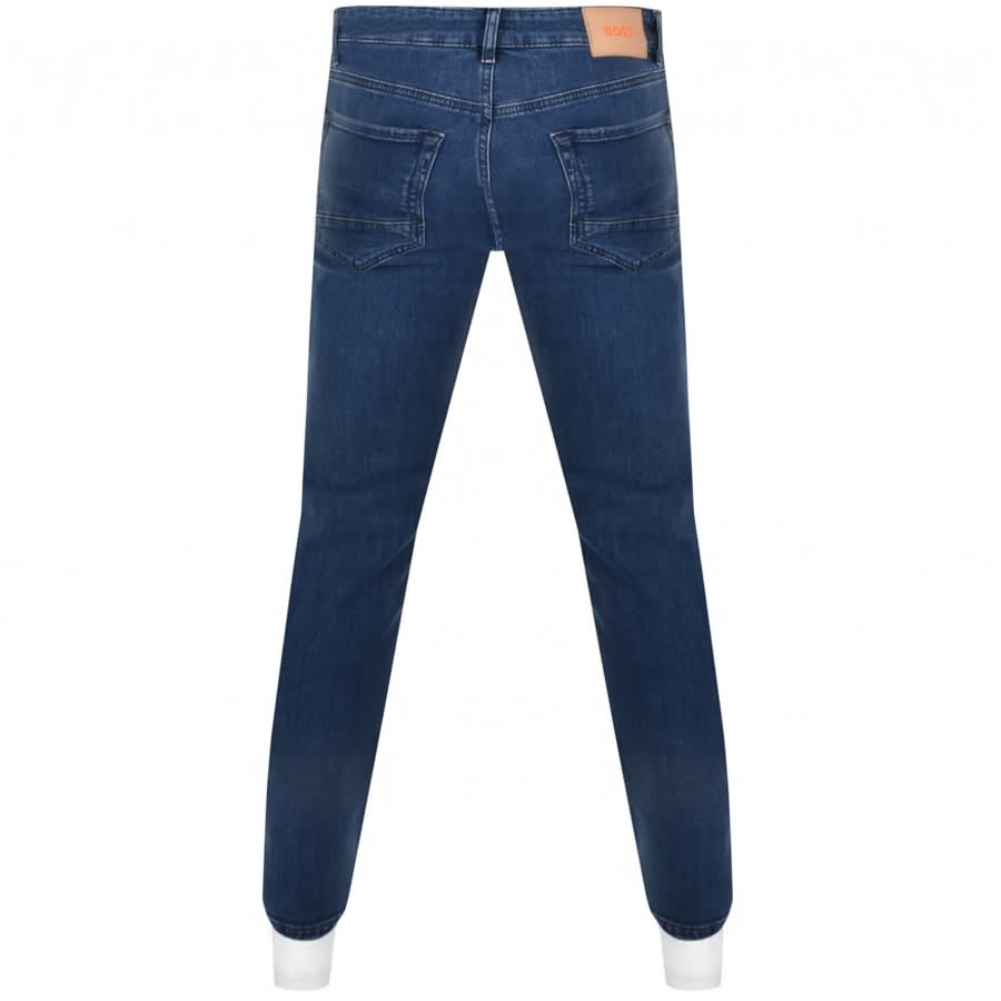 Alternative Image for ProductBOSS Maine Regular Fit Mid Wash Jeans Blue2