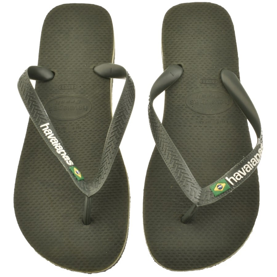 Alternative Image for ProductHavaianas Brazil Logo Flip Flops Green1