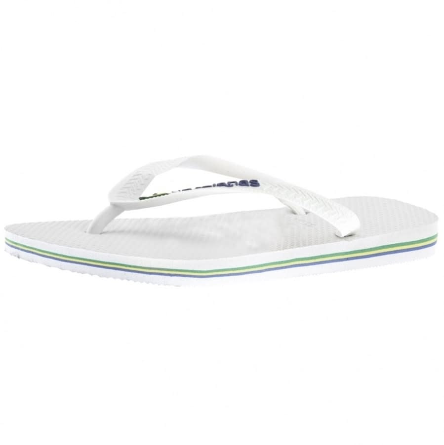 Alternative Image for ProductHavaianas Brazil Logo Flip Flops White2