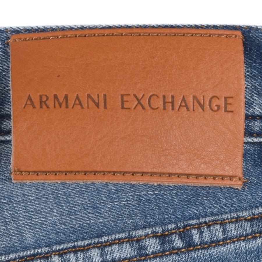 Alternative Image for ProductArmani Exchange J13 Slim Fit Light Wash Jeans Blue3
