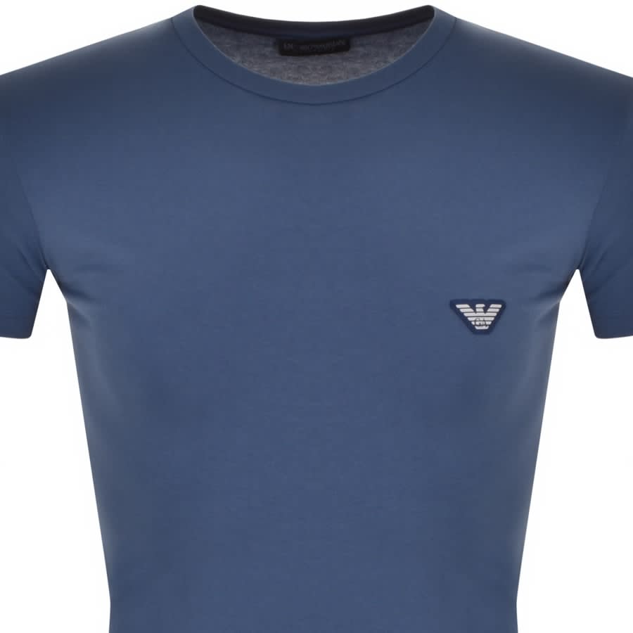 Alternative Image for ProductEmporio Armani Lounge Crew Neck T Shirt Blue2
