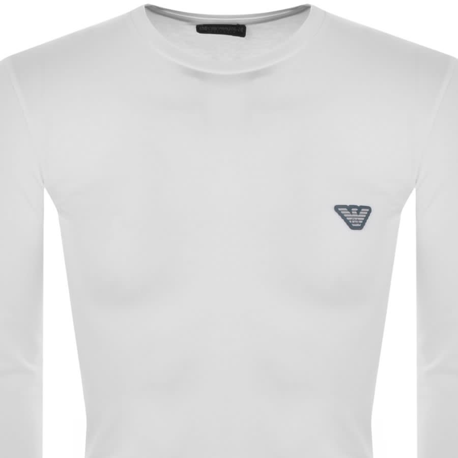 Alternative Image for ProductEmporio Armani Lounge Long Sleeve T Shirt White2