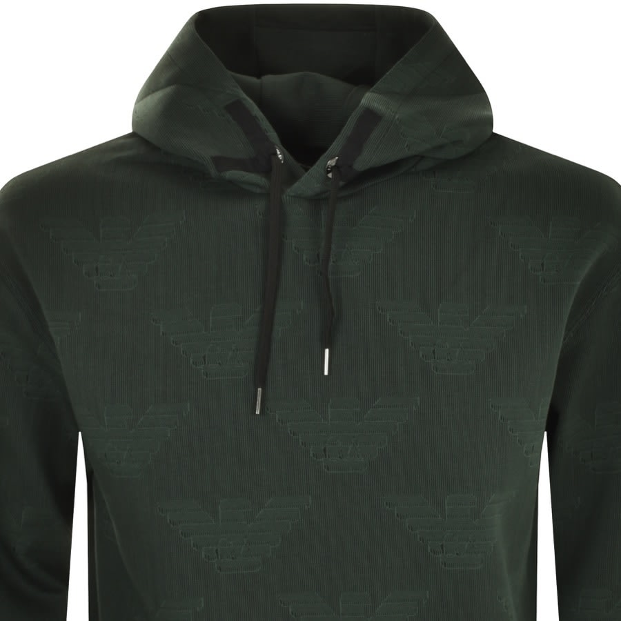 Alternative Image for ProductEmporio Armani Pullover Logo Hoodie Green2