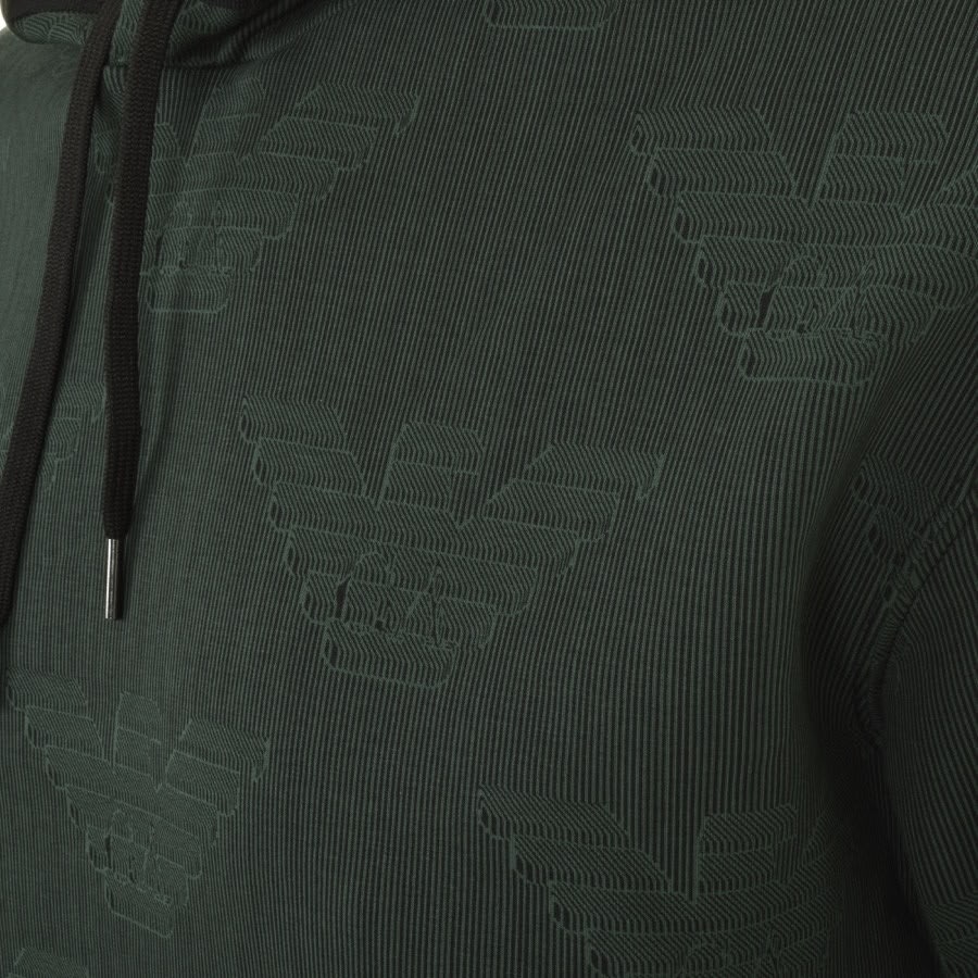 Alternative Image for ProductEmporio Armani Pullover Logo Hoodie Green3