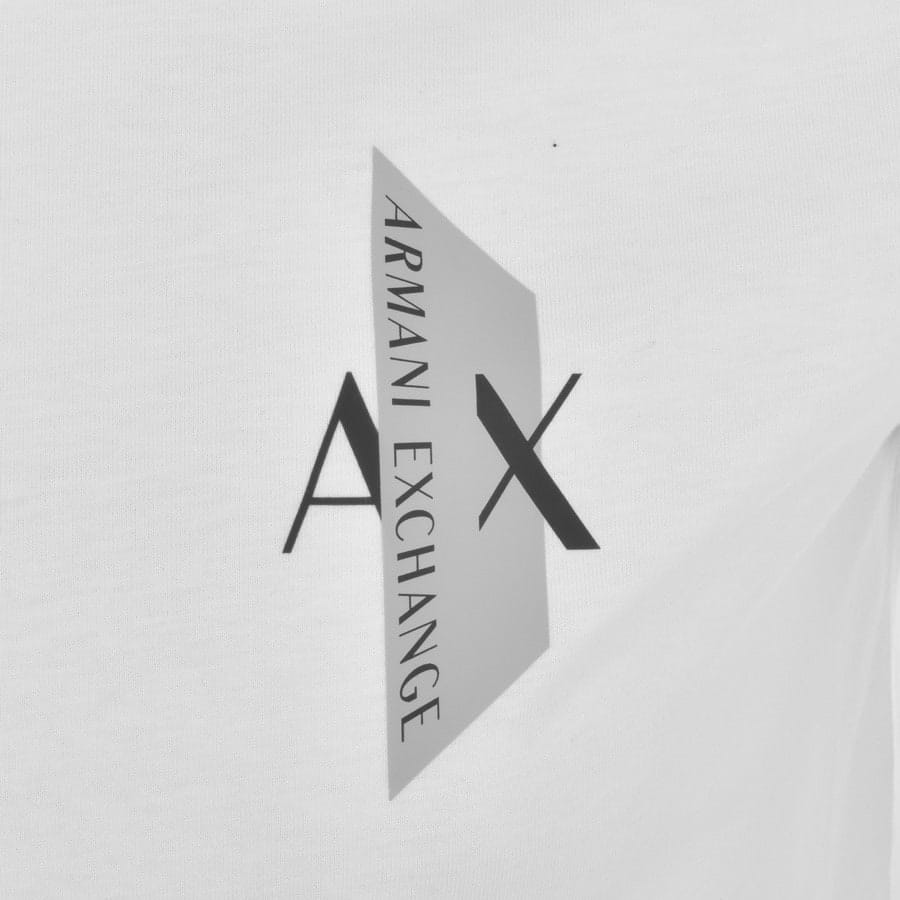 Alternative Image for ProductArmani Exchange Crew Neck Logo T Shirt White3