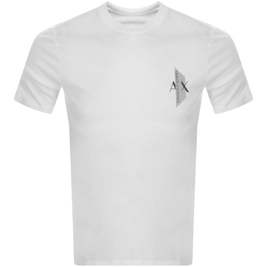 Alternative Image for ProductArmani Exchange Crew Neck Logo T Shirt White1