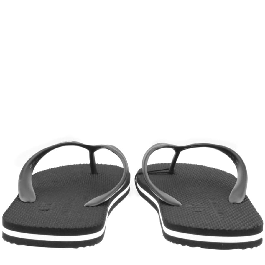 Alternative Image for ProductArmani Exchange Logo Flip Flops Black3