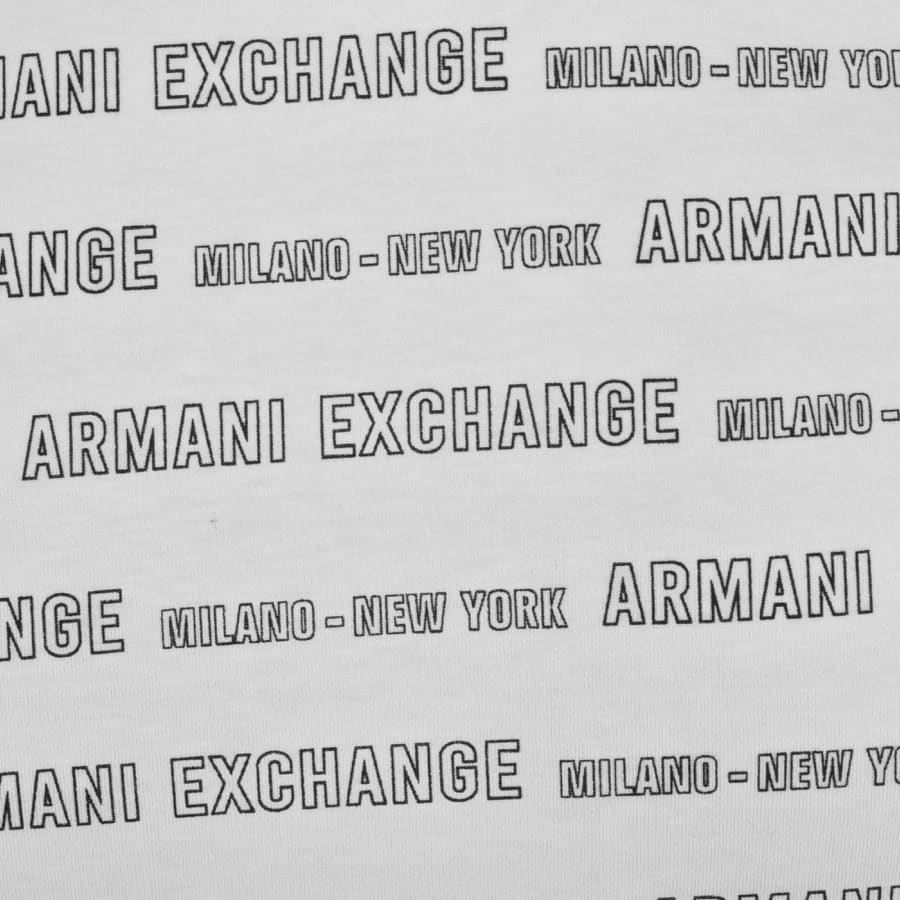 Alternative Image for ProductArmani Exchange Crew Neck Logo T Shirt White3