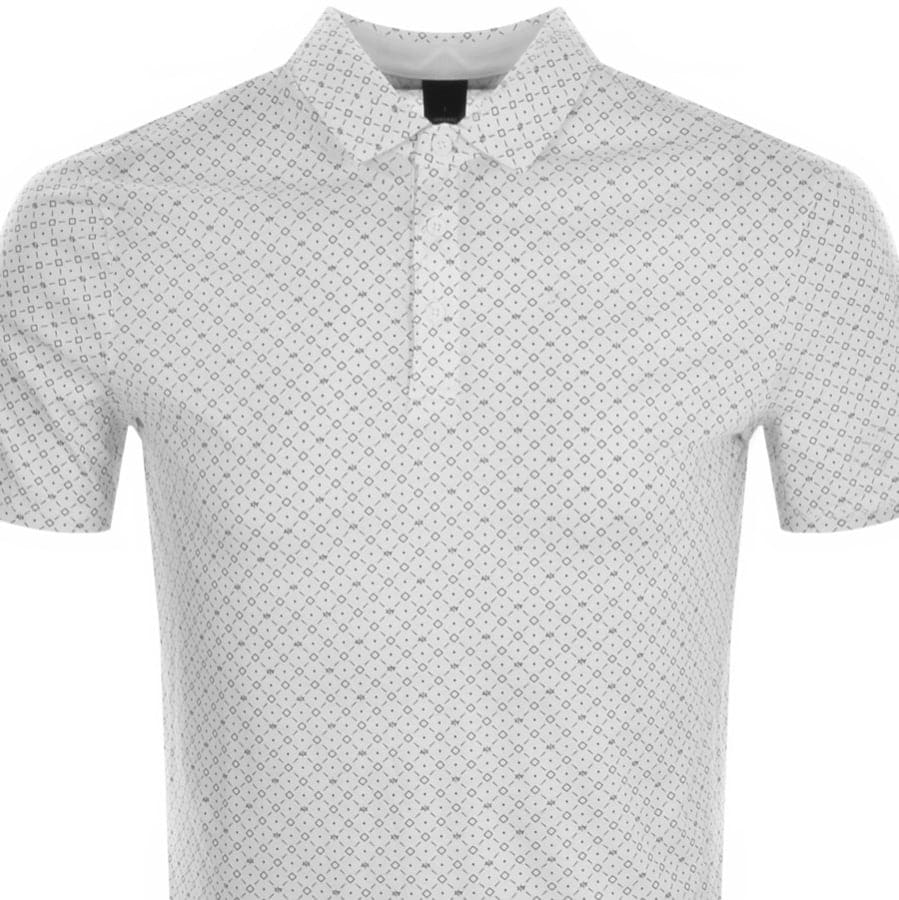 Alternative Image for ProductArmani Exchange Logo Polo T Shirt White2