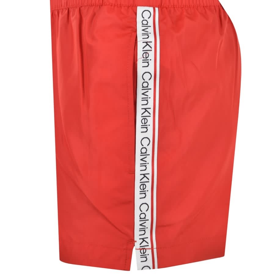 Alternative Image for ProductCalvin Klein Logo Swim Shorts Red3