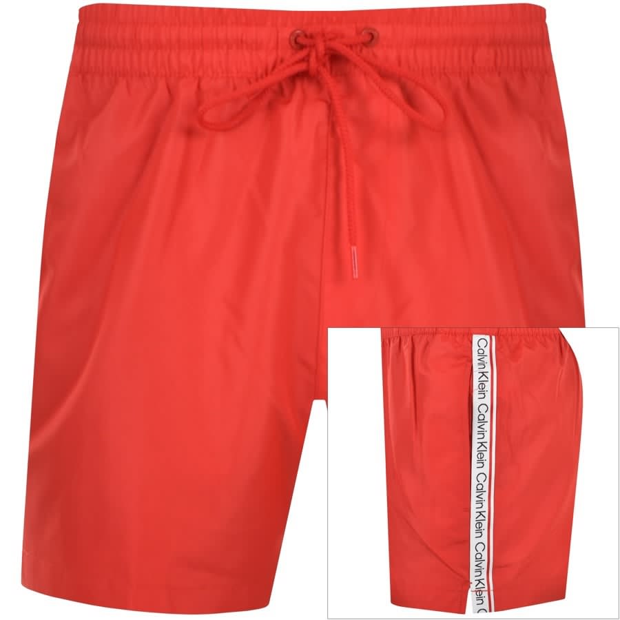 Alternative Image for ProductCalvin Klein Logo Swim Shorts Red1