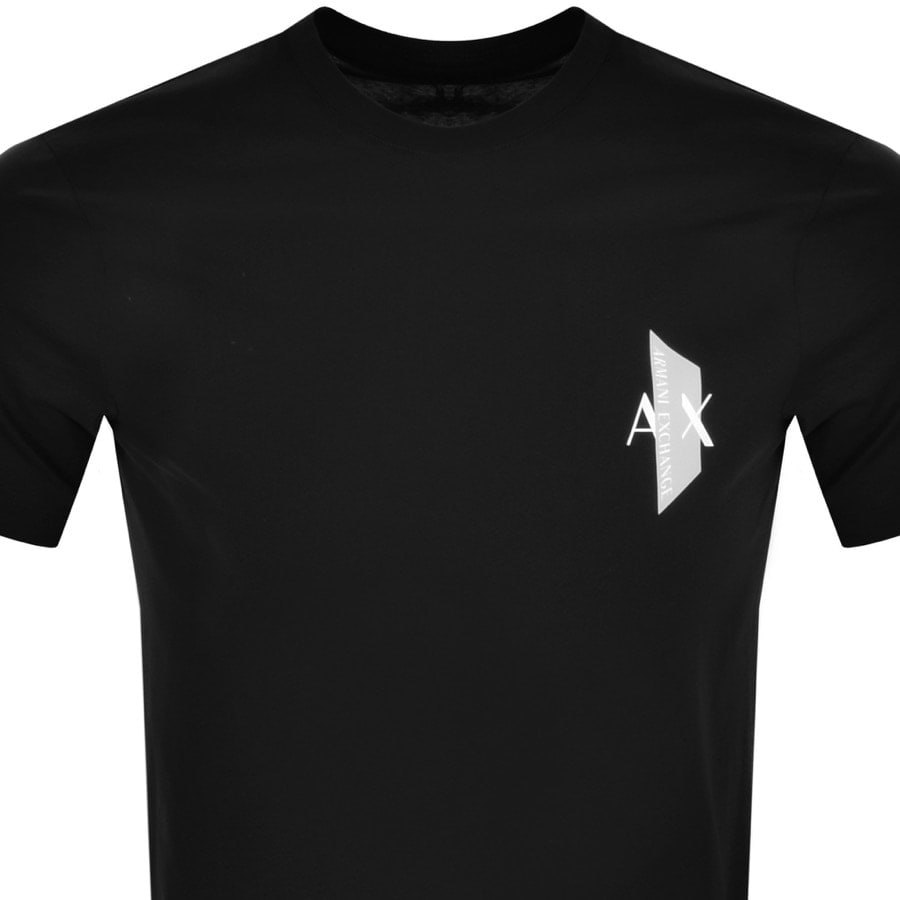 Alternative Image for ProductArmani Exchange Crew Neck Logo T Shirt Black2