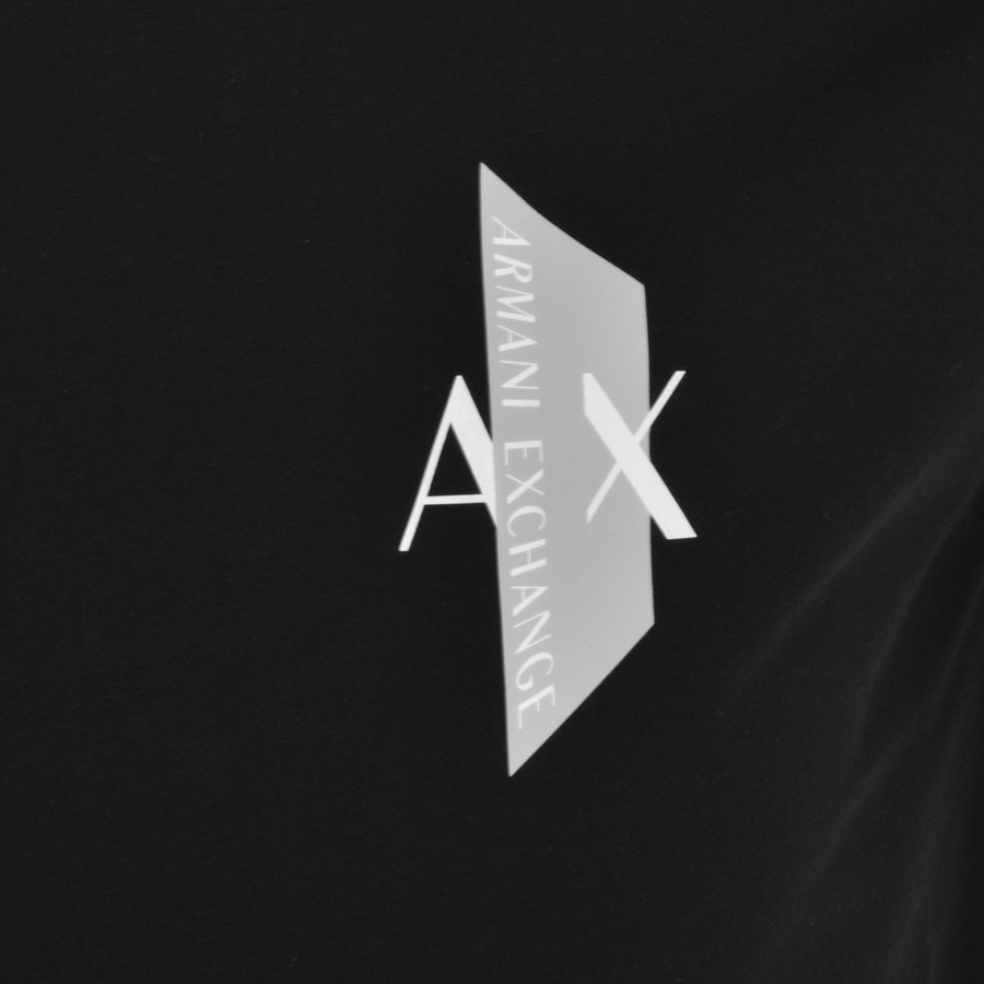 Alternative Image for ProductArmani Exchange Crew Neck Logo T Shirt Black3