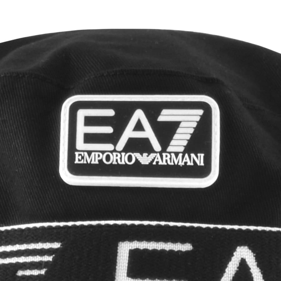 EA7 Emporio Armani Logo Bucket Hat Black | Mainline Menswear