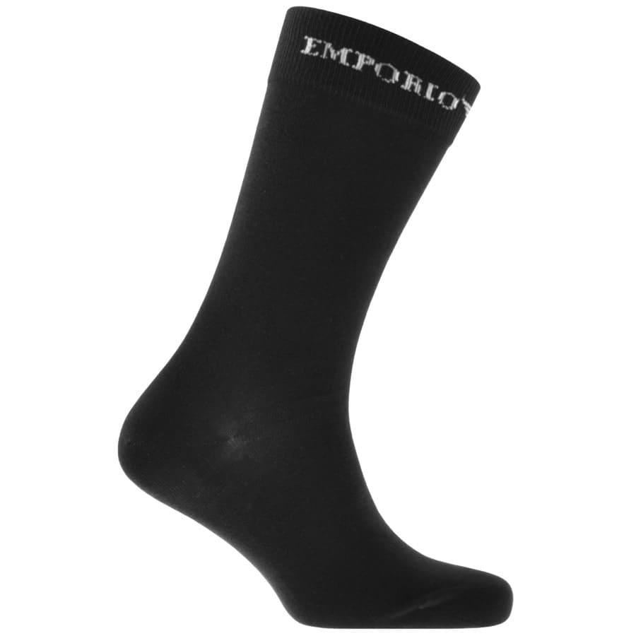 Alternative Image for ProductEmporio Armani 3 Pack Socks Black2